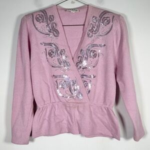 St. John by Marie Gray Vintage White Label Women’s Size 10 Embellished Sweater